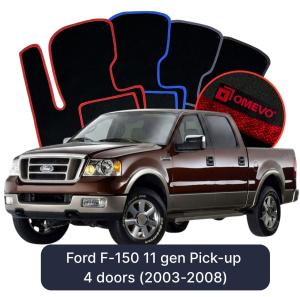 Velúrové autokoberce OMEVO pre Ford F-150 11 gen Pick-up 4 dvere (2003-2008)