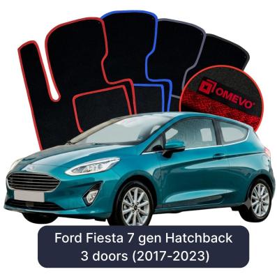 Velúrové autokoberce OMEVO pre Ford Fiesta 7 gen Hatchback 3 dvere (2017-2023)
