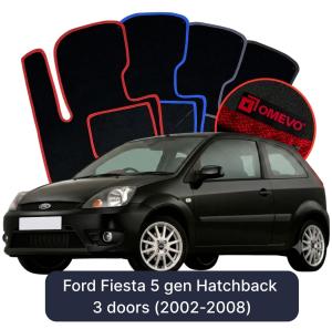 Velúrové autokoberce OMEVO pre Ford Fiesta 5 gen Hatchback 3 dvere (2002-2008)