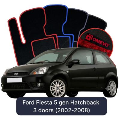 Velúrové autokoberce OMEVO pre Ford Fiesta 5 gen Hatchback 3 dvere (2002-2008)