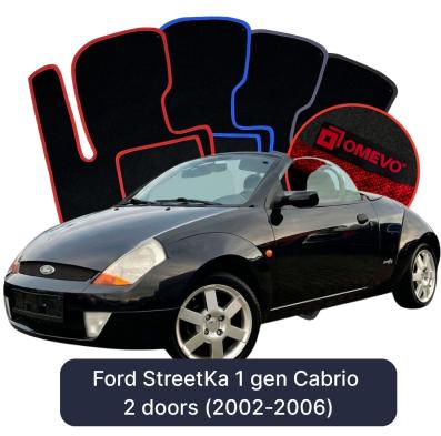 Velúrové autokoberce OMEVO pre Ford StreetKa 1 gen Cabrio 2 dvere (2002-2006)