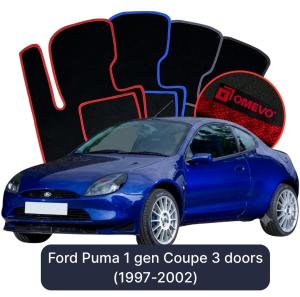 Velúrové autokoberce OMEVO pre Ford Puma 1 gen Kupé 3 dvere (1997-2002)