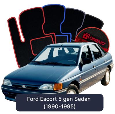 Velúrové autokoberce OMEVO pre Ford Escort 5 gen Sedan (1990-1995)