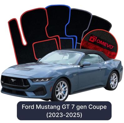 Velúrové autokoberce OMEVO pre Ford Mustang GT 7 gen Cabrio (2023-2025)