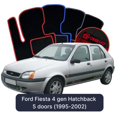 Velúrové autokoberce OMEVO pre Ford Fiesta 4 gen Hatchback 5 dverí (1995-2002)