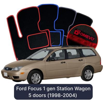 Velúrové autokoberce OMEVO pre Ford Focus 1 gen Kombi (1998-2004)