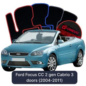 Velúrové autokoberce OMEVO pre Ford Focus CC 2 gen Cabrio 3 dvere (2004-2011)