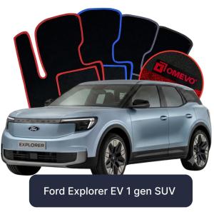 Velúrové autokoberce OMEVO pre Ford Explorer EV 1 gen SUV (2024-2025)