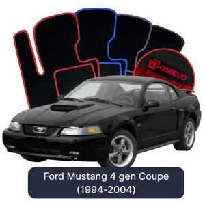 Velúrové autokoberce OMEVO pre Ford Mustang 4 gen Kupé (1994-2004)