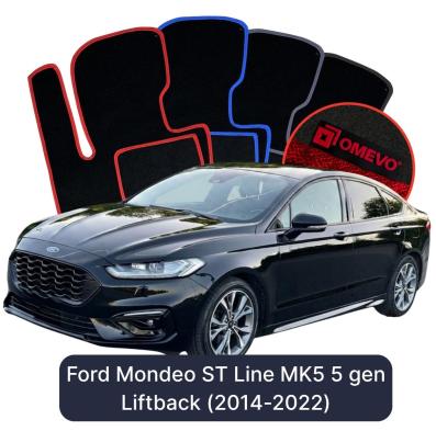 Velúrové autokoberce OMEVO pre Ford Mondeo ST Line MK5 5 gen Liftback (2014-2022)