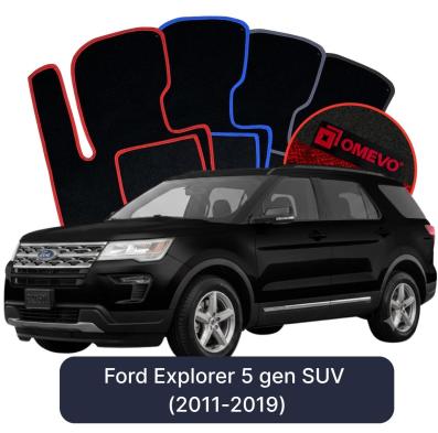 Velúrové autokoberce OMEVO pre Ford Explorer 5 gen SUV (2011-2019)