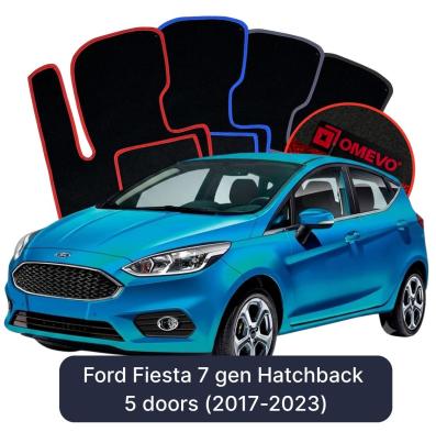 Velúrové autokoberce OMEVO pre Ford Fiesta 7 gen Hatchback 5 dverí (2017-2023)