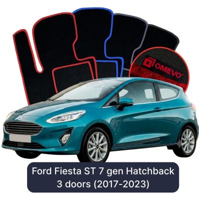 Velúrové autokoberce OMEVO pre Ford Fiesta ST 7 gen Hatchback 3 dvere (2017-2023)