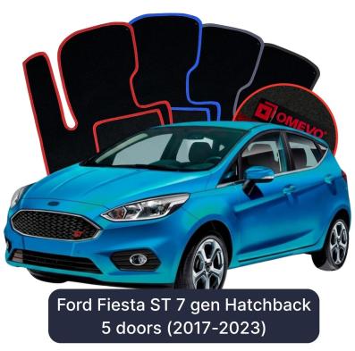 Velúrové autokoberce OMEVO pre Ford Fiesta ST 7 gen Hatchback 5 dverí (2017-2023)