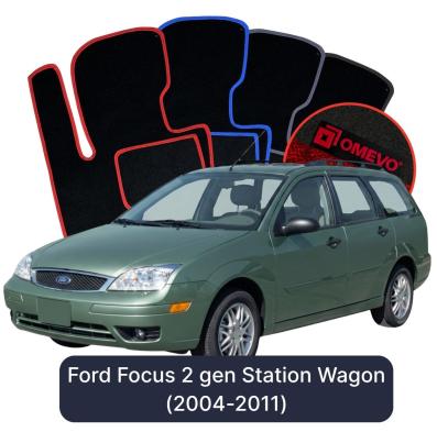 Velúrové autokoberce OMEVO pre Ford Focus 2 gen Kombi (2004-2011)