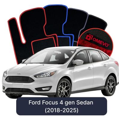Velúrové autokoberce OMEVO pre Ford Focus 4 gen Sedan (2018-2025)