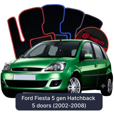 Velúrové autokoberce OMEVO pre Ford Fiesta 5 gen Hatchback 5 dverí (2002-2008)