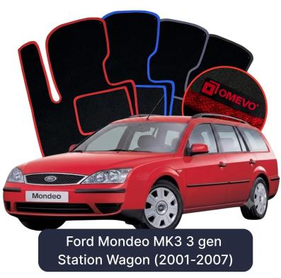 Velúrové autokoberce OMEVO pre Ford Mondeo MK3 3 gen Kombi (2001-2007)
