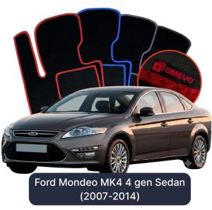 Velúrové autokoberce OMEVO pre Ford Mondeo MK4 4 gen Sedan (2007-2014)