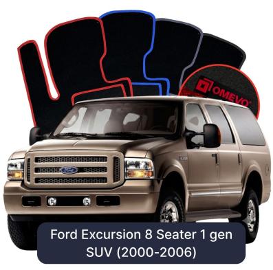 Velúrové autokoberce OMEVO pre Ford Excursion 8-miestny 1 gen SUV (2000-2006)