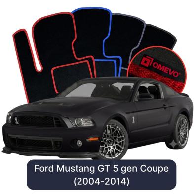 Velúrové autokoberce OMEVO pre Ford Mustang GT 5 gen Kupé (2004-2014)