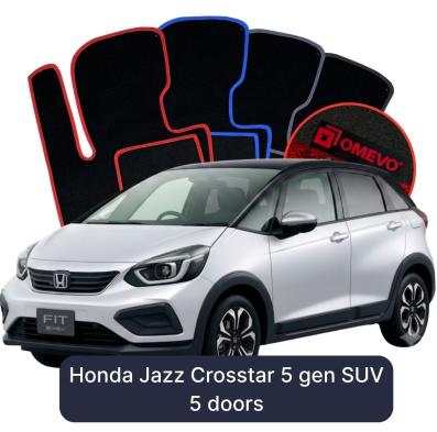 Velúrové autokoberce OMEVO pre Honda Jazz Crosstar 5 gen SUV 5 dverí (2020-2025)
