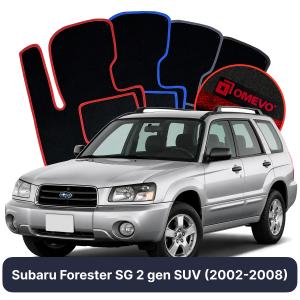 Velúrové autokoberce OMEVO pre Subaru Forester SG 2 gen SUV (2002-2008)