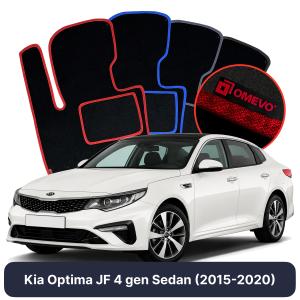 Velúrové autokoberce OMEVO pre Kia Optima JF 4 gen Sedan (2015-2020)