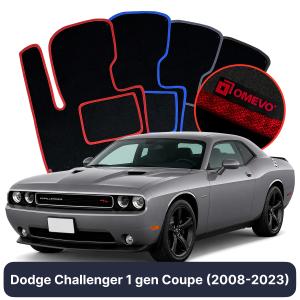 Velúrové autokoberce OMEVO pre Dodge Challenger 1 gen Kupé (2008-2023)
