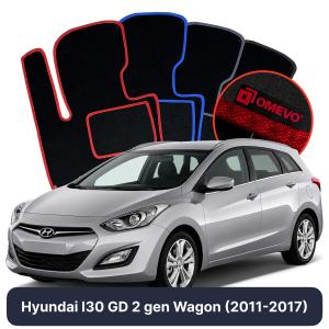Velúrové autokoberce OMEVO pre Hyundai I30 GD 2 gen Kombi (2011-2017)