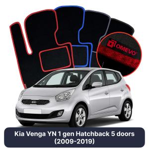 Velúrové autokoberce OMEVO pre Kia Venga YN 1 gen Hatchback 5 dverí (2009-2019)
