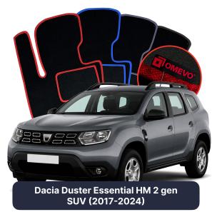 Velúrové autokoberce OMEVO pre Dacia Duster Essential HM 2 gen SUV (2017-2024)