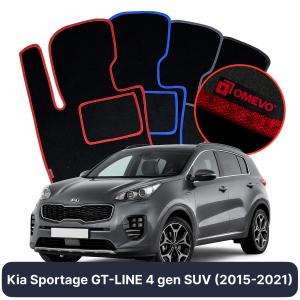 Velúrové autokoberce OMEVO pre Kia Sportage GT-LINE 4 gen SUV (2015-2021)