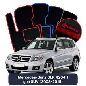 Velúrové autokoberce OMEVO pre Mercedes-Benz GLK X204 1 gen SUV (2008-2015)