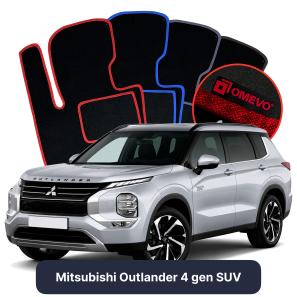 Velúrové autokoberce OMEVO pre Mitsubishi Outlander 4 gen SUV (2021-2025)