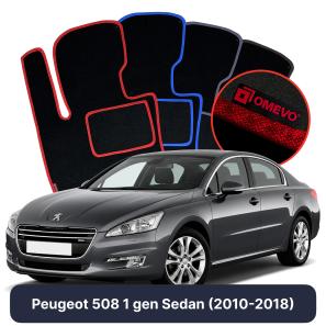 Velúrové autokoberce OMEVO pre Peugeot 508 1 gen Sedan (2010-2018)