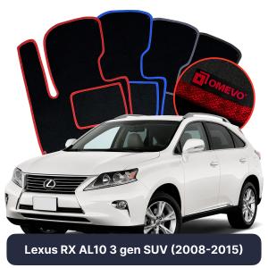Velúrové autokoberce OMEVO pre Lexus RX AL10 3 gen SUV (2008-2015)
