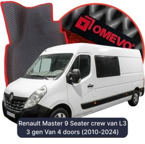 OMEVO 5D Pro Autokoberce do Renault Master 9 mest osádkové vozidlo L3 3 gen Van 4 dvere (2010-2024)