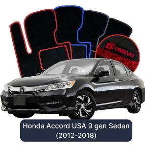 Velúrové autokoberce OMEVO pre Honda Accord Americká verzia 9 gen Sedan (2012-2018)