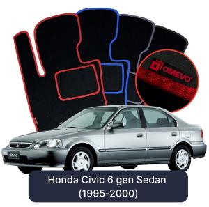 Velúrové autokoberce OMEVO pre Honda Civic 6 gen Sedan (1995-2000)
