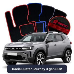 Velúrové autokoberce OMEVO pre Dacia Duster Journey 3 gen SUV (2024-...)