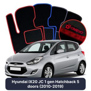Velúrové autokoberce OMEVO pre Hyundai IX20 JC 1 gen Hatchback 5 dverí (2010-2019)