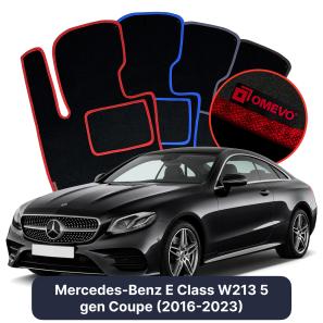Velúrové autokoberce OMEVO pre Mercedes-Benz E klasa W213 5 gen Kupé (2016-2023)