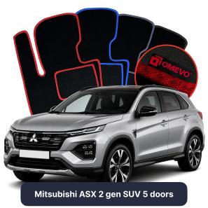 Velúrové autokoberce OMEVO pre Mitsubishi ASX 2 gen SUV 5 dverí (2022-2026)