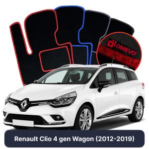 Velúrové autokoberce OMEVO pre Renault Clio 4 gen Kombi (2012-2019)