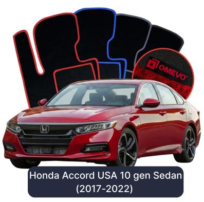 Velúrové autokoberce OMEVO pre Honda Accord USA 10 gen Sedan (2017-2022)
