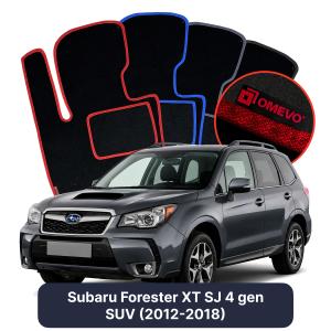 Velúrové autokoberce OMEVO pre Subaru Forester XT SJ 4 gen SUV (2012-2018)