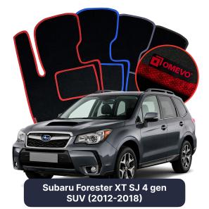 Velúrové autokoberce OMEVO pre Subaru Forester XT SJ 4 gen SUV (2012-2018)