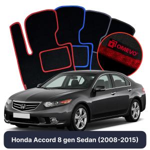 Velúrové autokoberce OMEVO pre Honda Accord  8 gen Sedan (2008-2015)