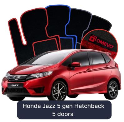 Velúrové autokoberce OMEVO pre Honda Jazz 5 gen Hatchback 5 dverí (2020-2025)